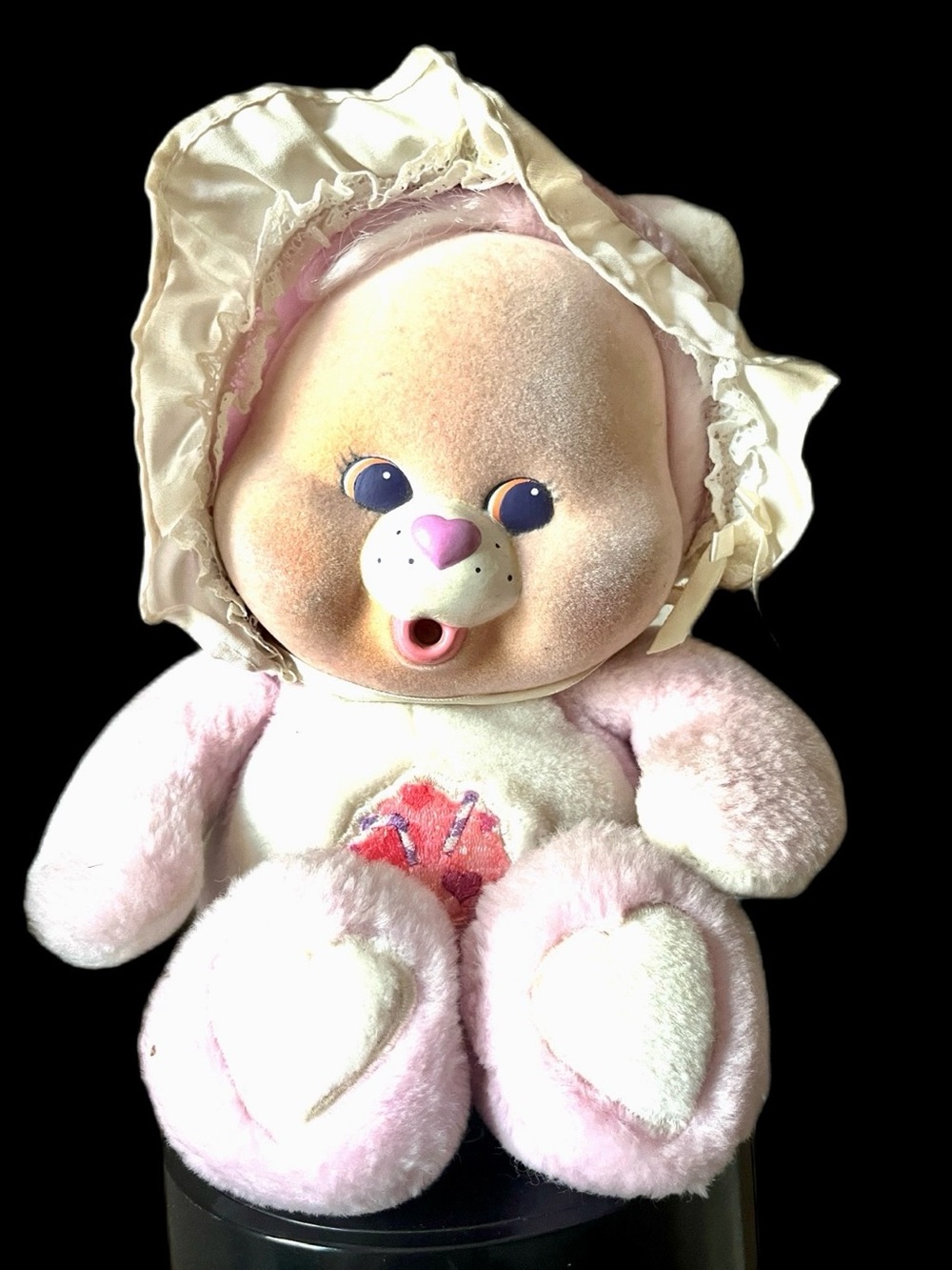 Care Bears Pink Plush Baby Bear with Cream Bonnet